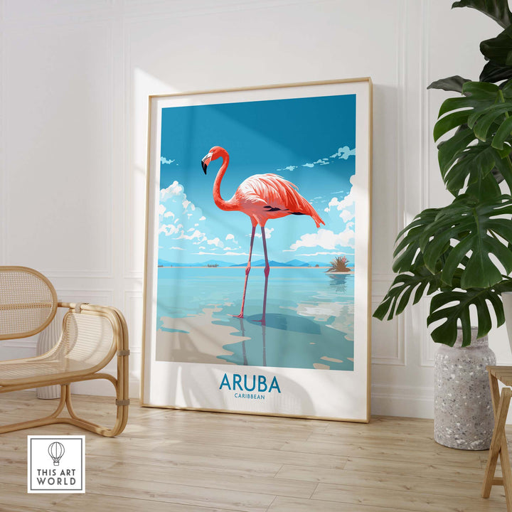 Aruba Flamingo Beach Wall Art