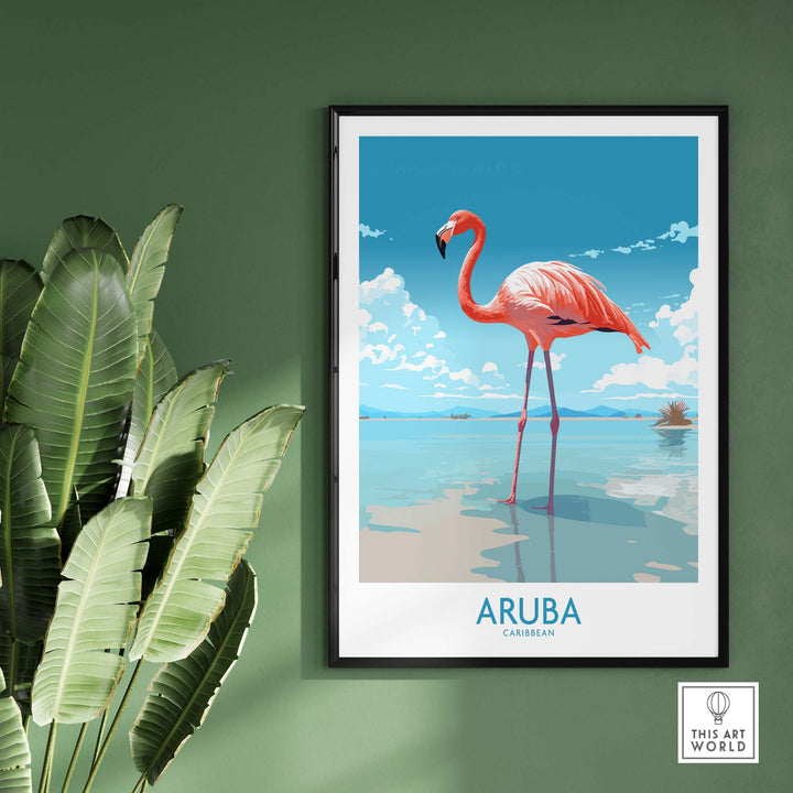Aruba Flamingo Beach Wall Art