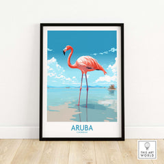 Aruba Flamingo Beach Wall Art