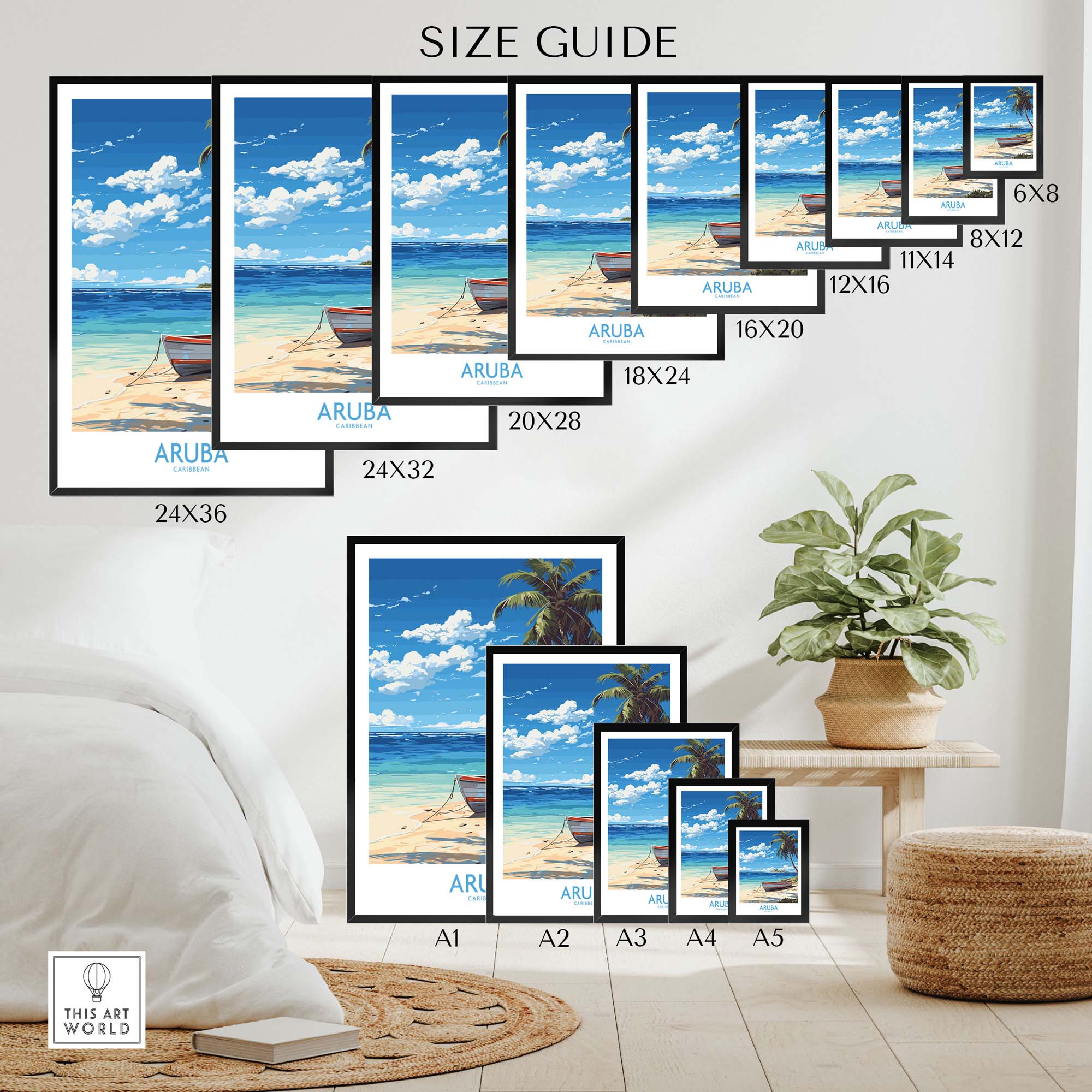 Aruba Travel Poster