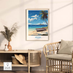 Aruba Travel Poster