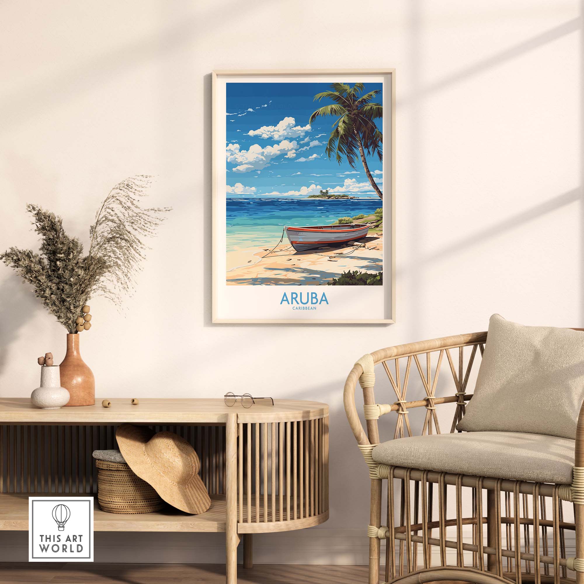 Aruba Travel Poster