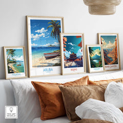 Aruba Travel Poster