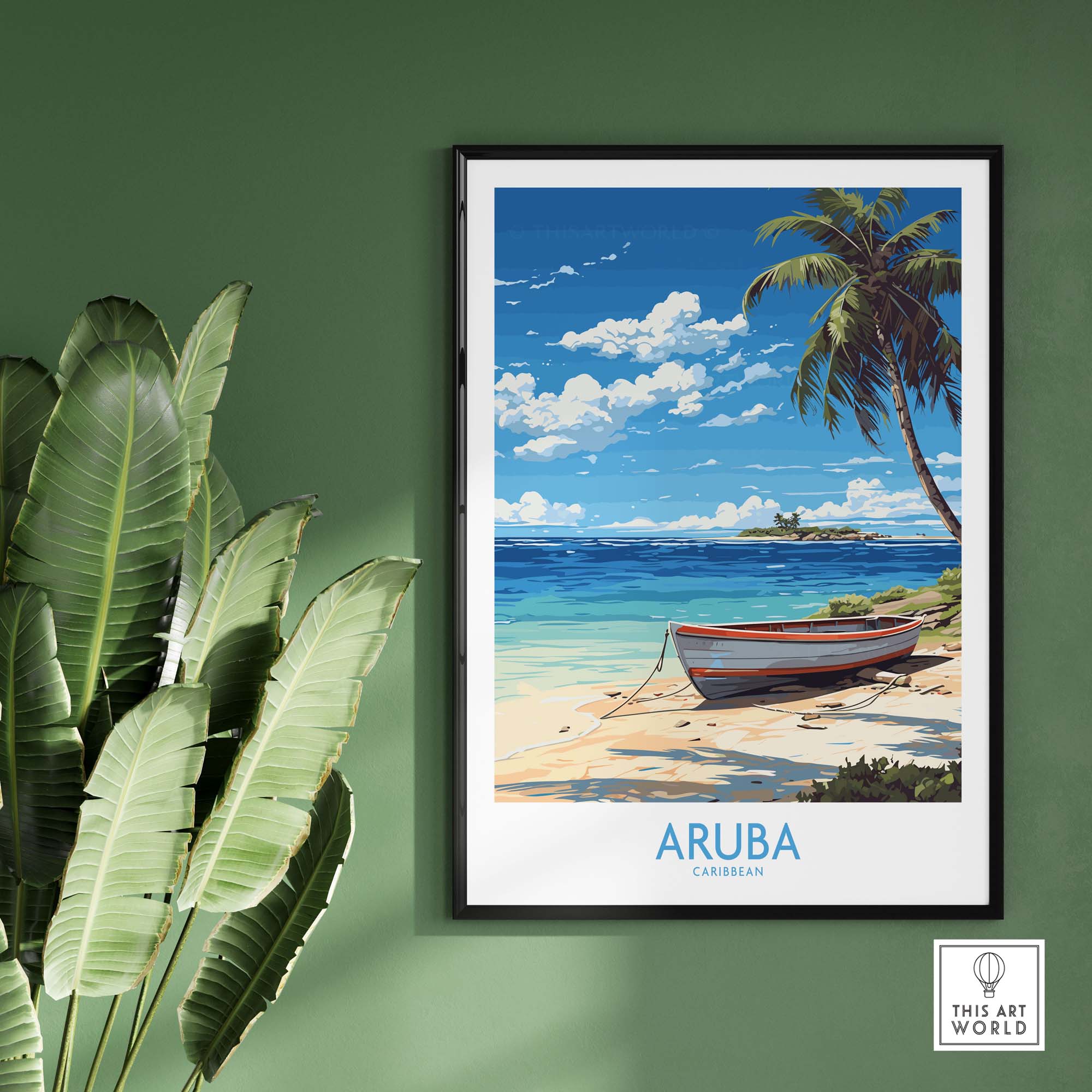 Aruba Travel Poster