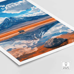 Atacama Desert Travel Print showcasing vibrant landscapes and stunning details of the Atacama Desert.