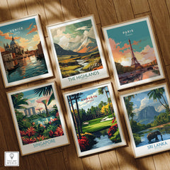 Augusta Georgia Golf Course Art Print - Iconic Golf Links Wall Decor among travel-themed art prints.