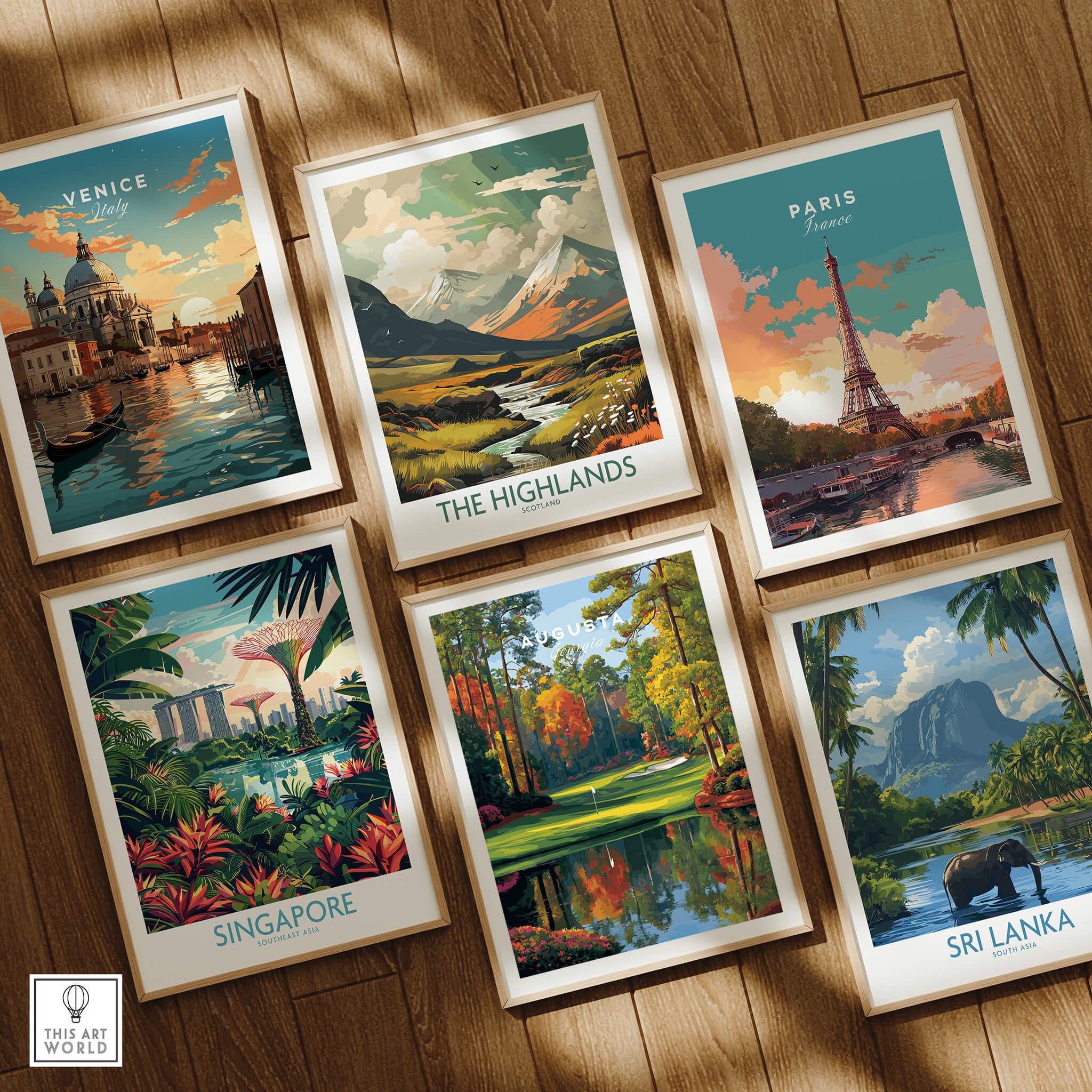 Augusta National Golf Poster - The Masters Golf Wall Art collection featuring scenic destinations.