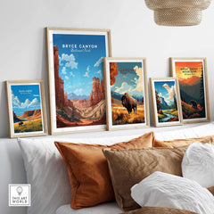 Badlands Poster National Park Print