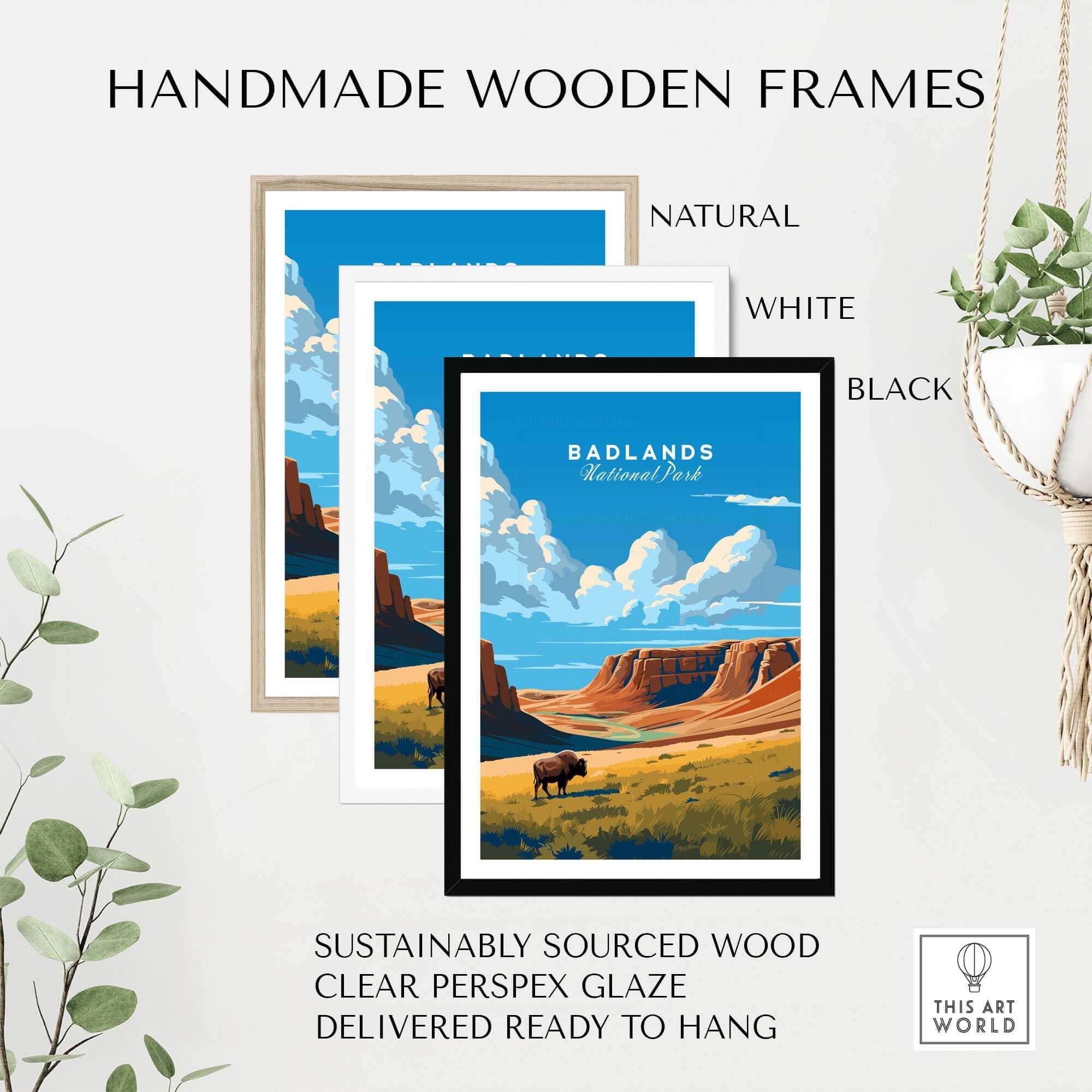 Badlands Poster National Park Print