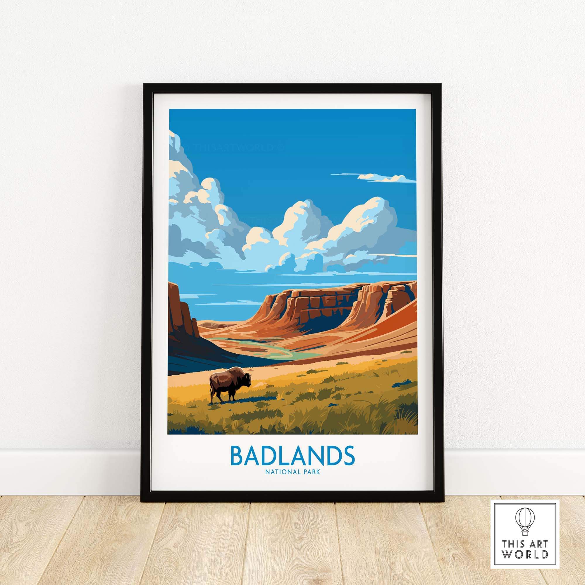 Badlands Print National Park Poster