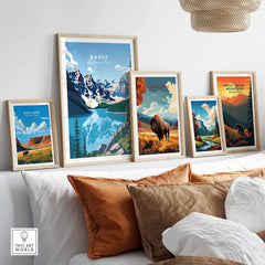 Banff Poster National Park Print