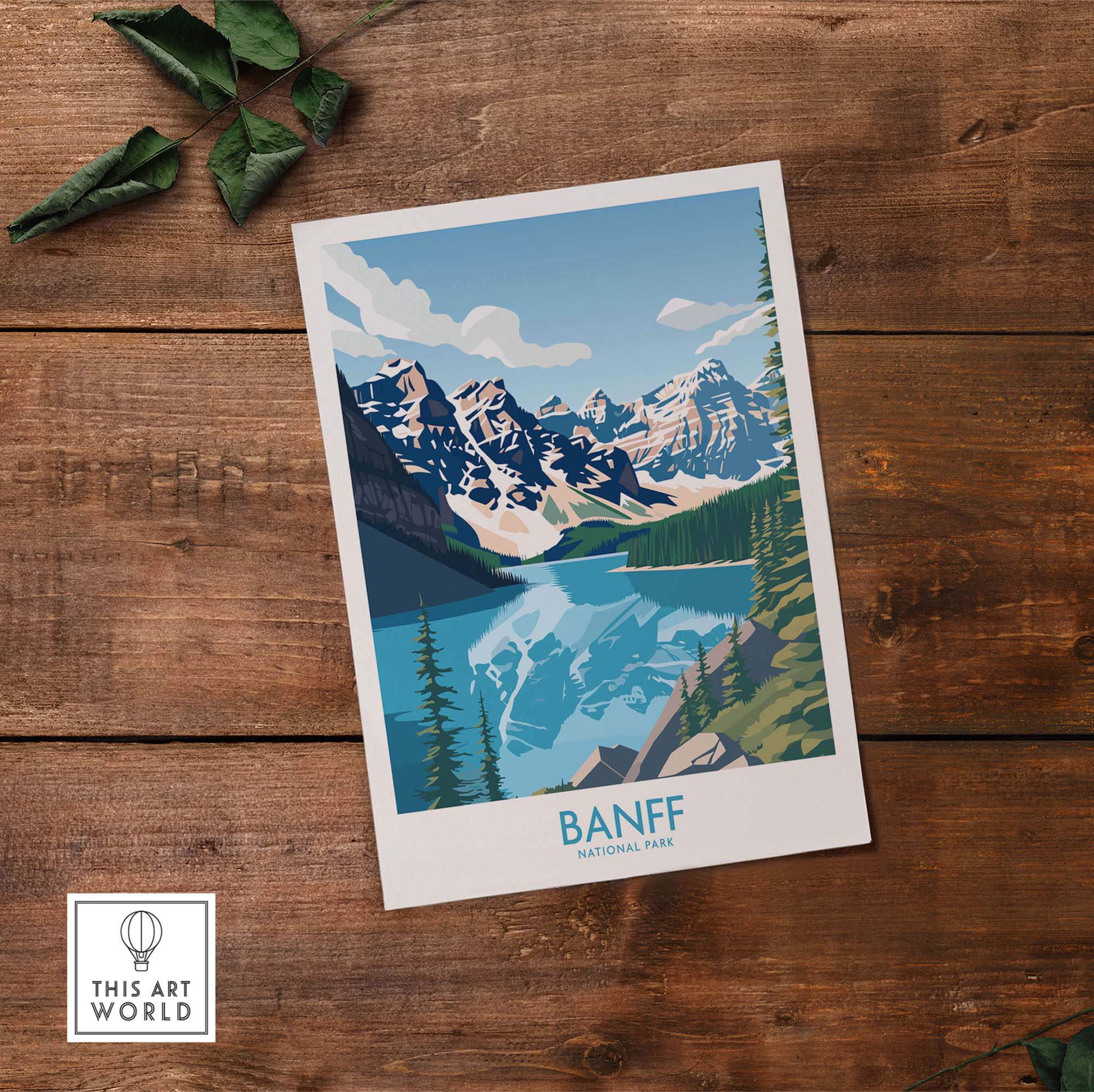 Banff Print National Park Poster