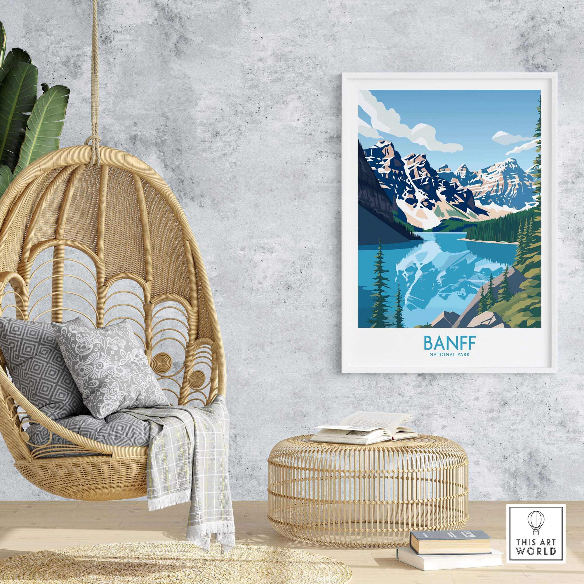 Banff Print National Park Poster