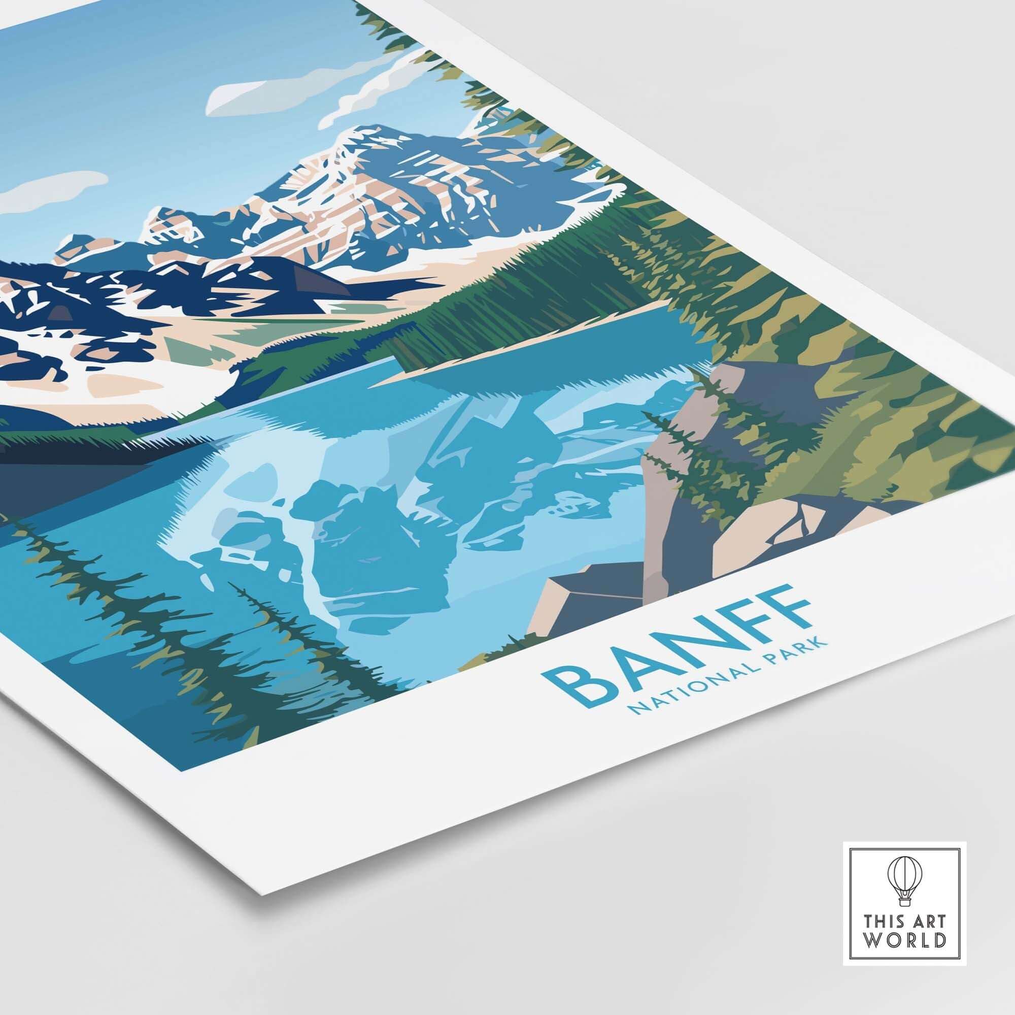 Banff Print National Park Poster