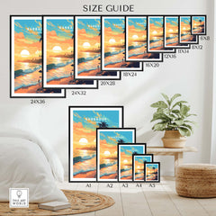 Barbados Poster Sunset Beach