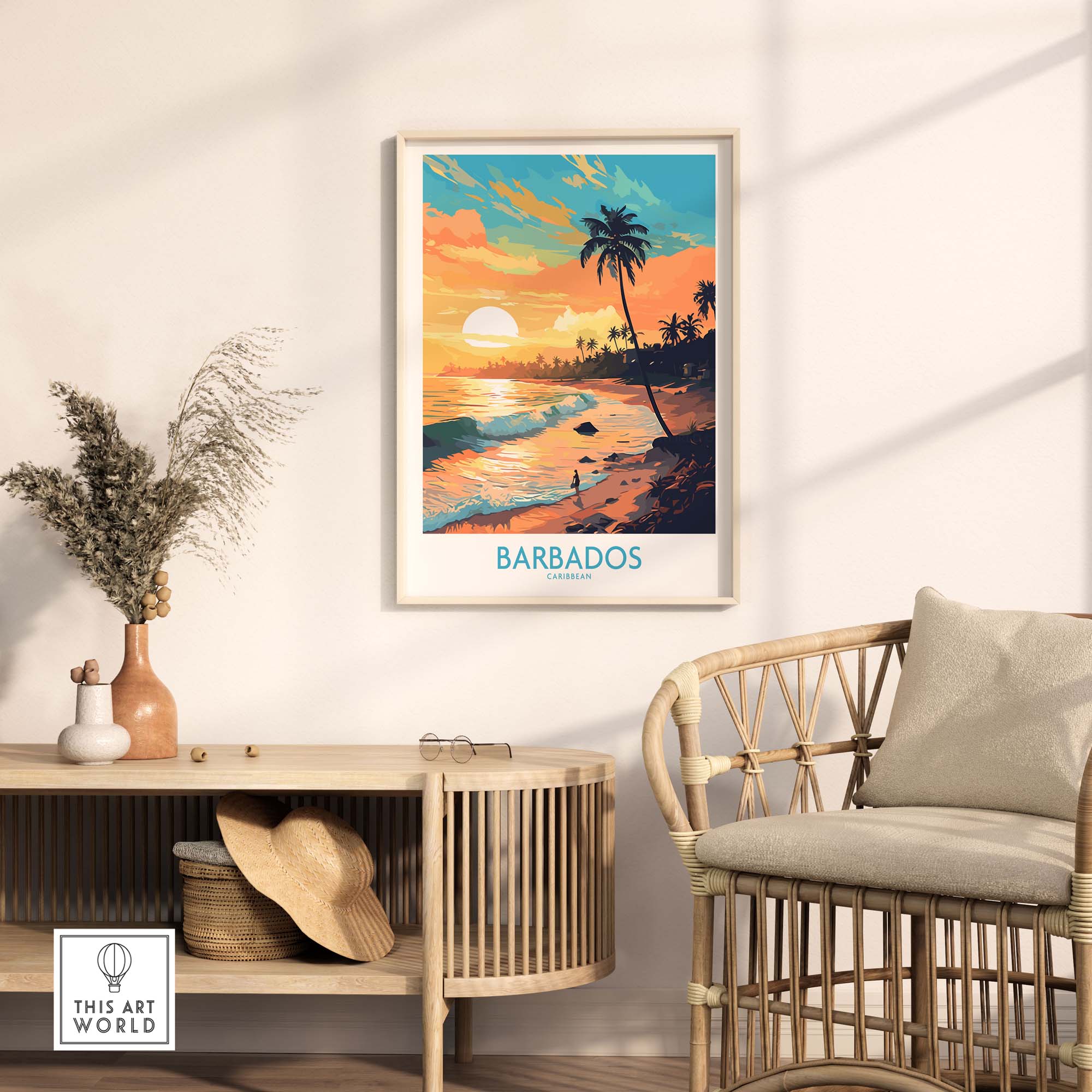 Barbados Wall Art Sunset
