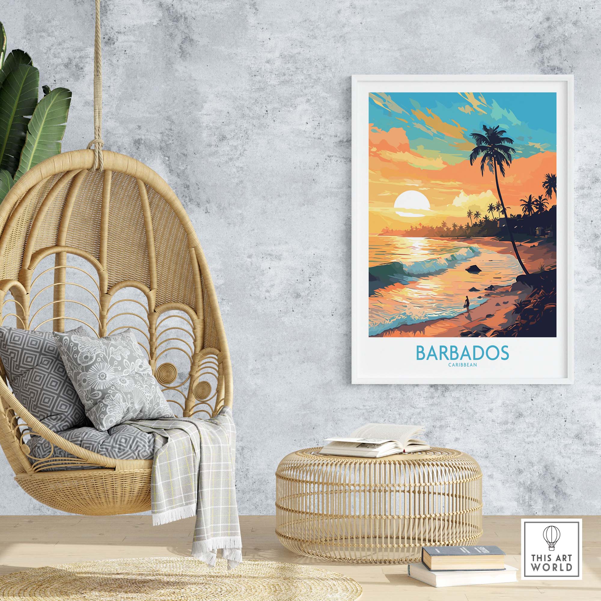 Barbados Wall Art Sunset