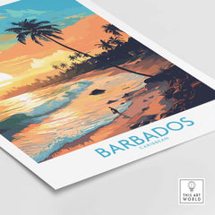 Barbados Wall Art Sunset