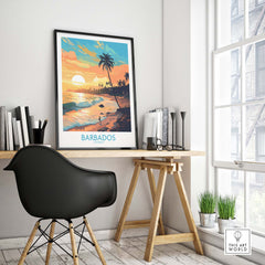 Barbados Wall Art Sunset