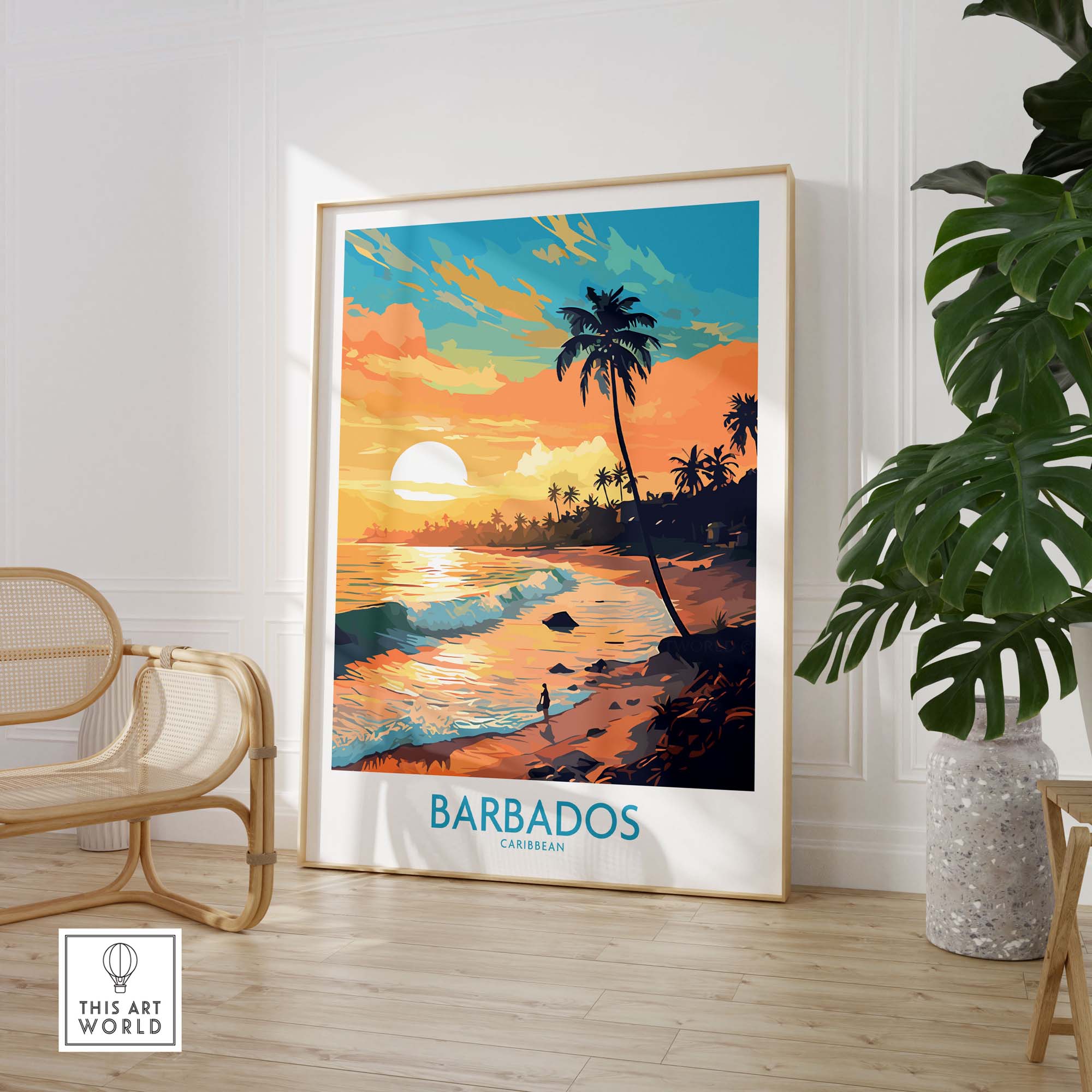 Barbados Wall Art Sunset