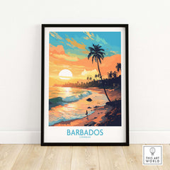 Barbados Wall Art Sunset