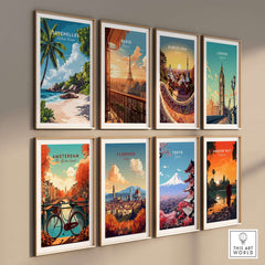 Beach Paradise Art - Seychelles Wall Poster collection featuring vibrant travel posters.