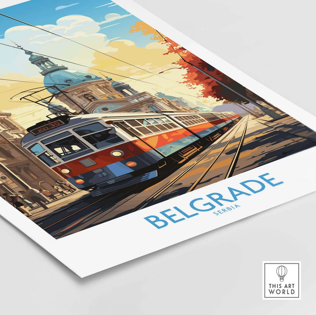 Belgrade Travel Poster