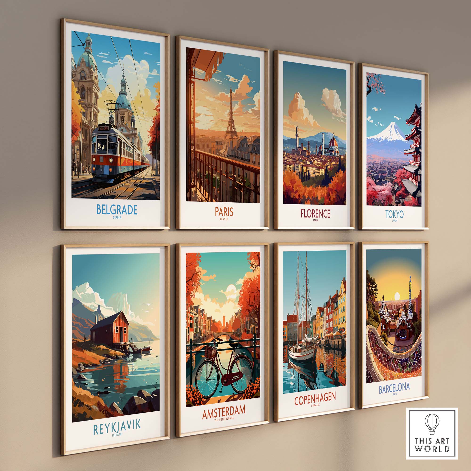 Belgrade Travel Poster