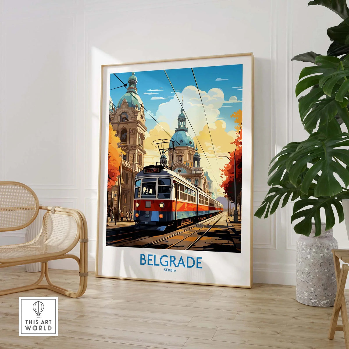 Belgrade Travel Poster