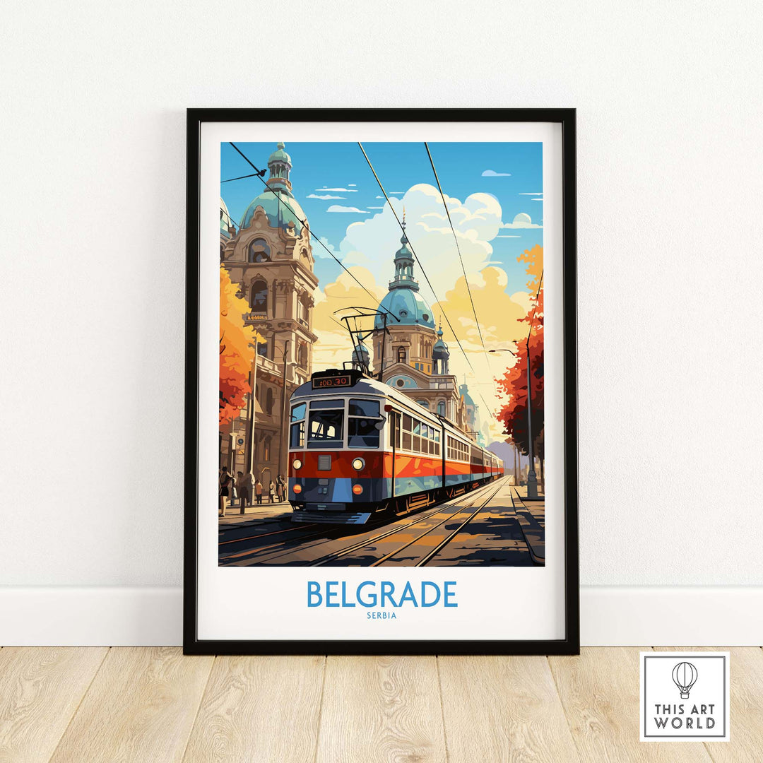 Belgrade Travel Poster