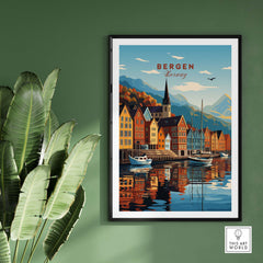 Bergen Norway Print