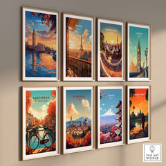 Big Ben London Art Print | Westminster Palace Poster collection in a stylish home gallery display.