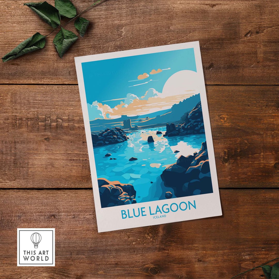 Blue Lagoon Iceland Poster | Modern Style