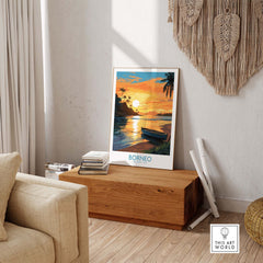 Borneo Travel Poster