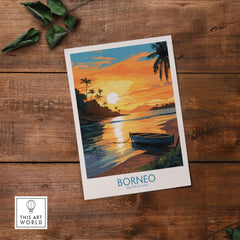 Borneo Travel Poster