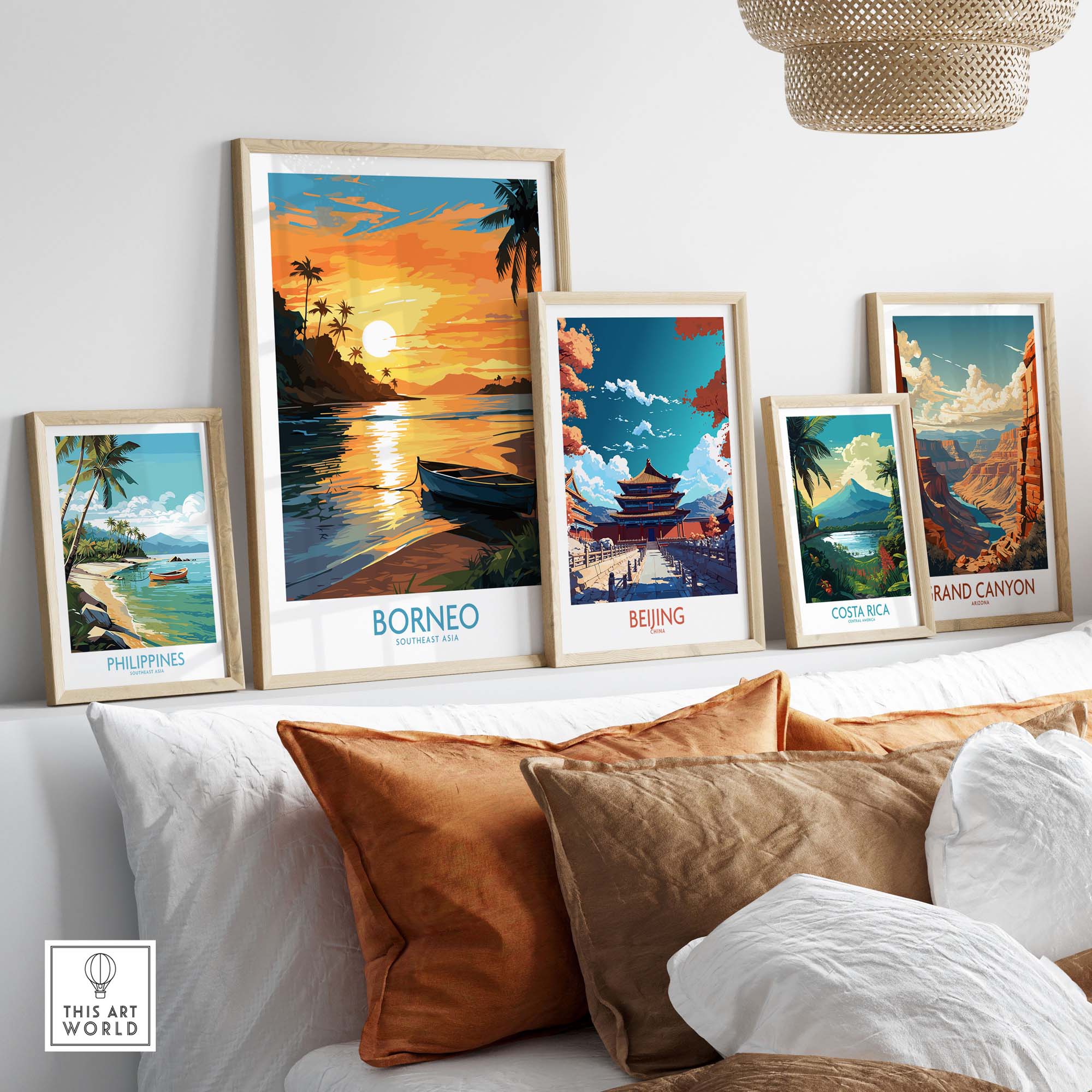 Borneo Travel Poster