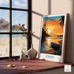Borneo Travel Poster