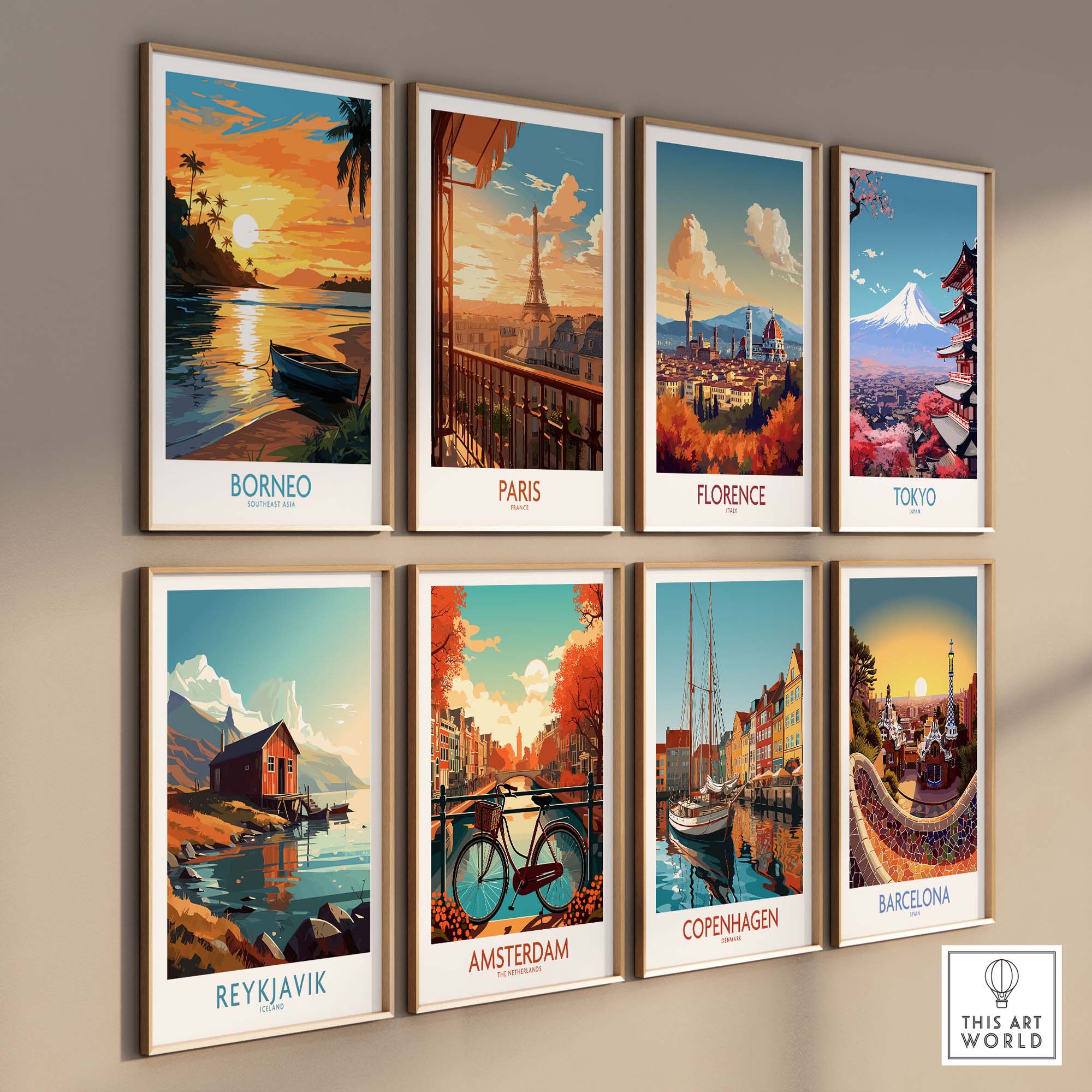 Borneo Travel Poster
