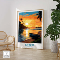 Borneo Travel Poster