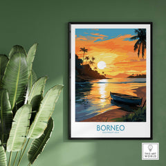 Borneo Travel Poster