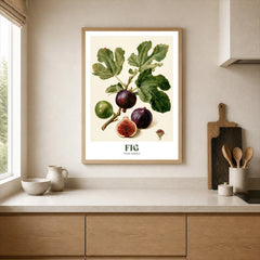 Fig Botanical Kitchen Wall Art - neutral kitchen single frame mockup This Art World