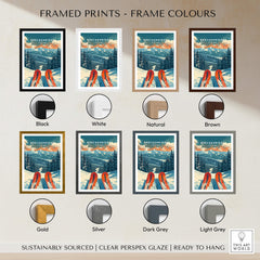Framed Breckenridge Print Colorado available in various colors including black, white, natural, and brown.