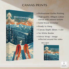 Breckenridge Print Colorado featuring professional Giclée printing and stunning mountain scenery.
