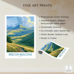 Brecon Beacons Wales Pen y Fan Wall Art — fine art print unframed quality details