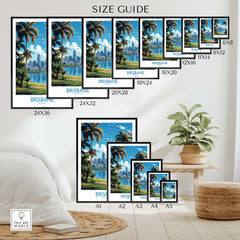 Brisbane Travel Poster