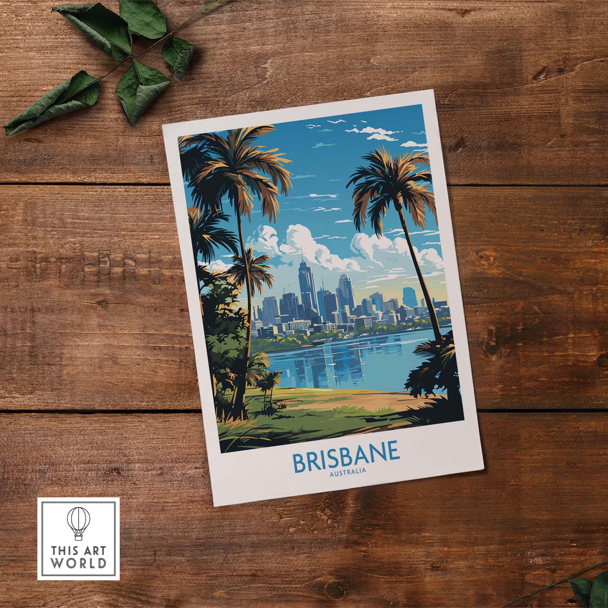 Brisbane Travel Poster