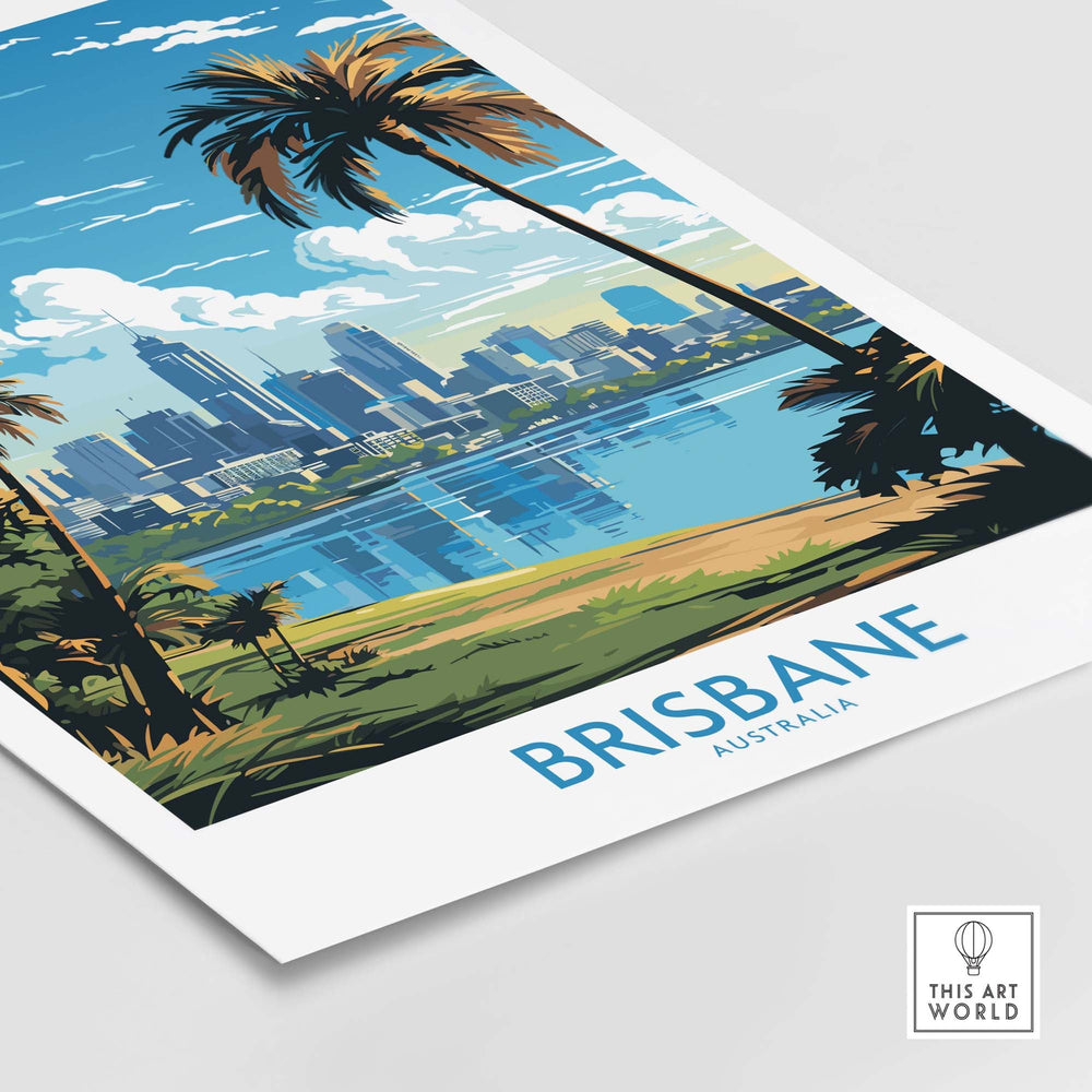 Brisbane Travel Poster