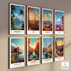 Brisbane Travel Poster