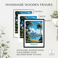 Brisbane Travel Poster