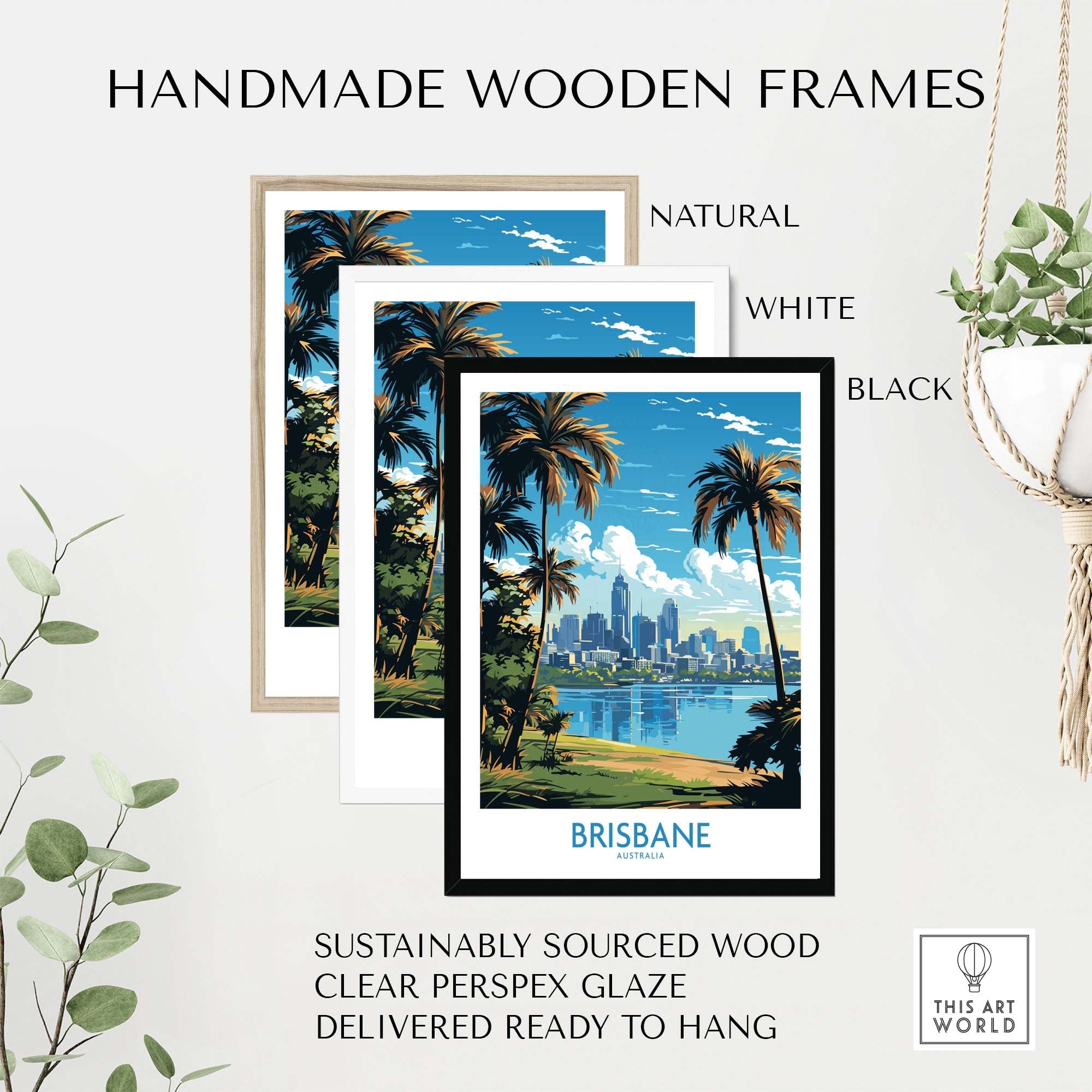 Brisbane Travel Poster